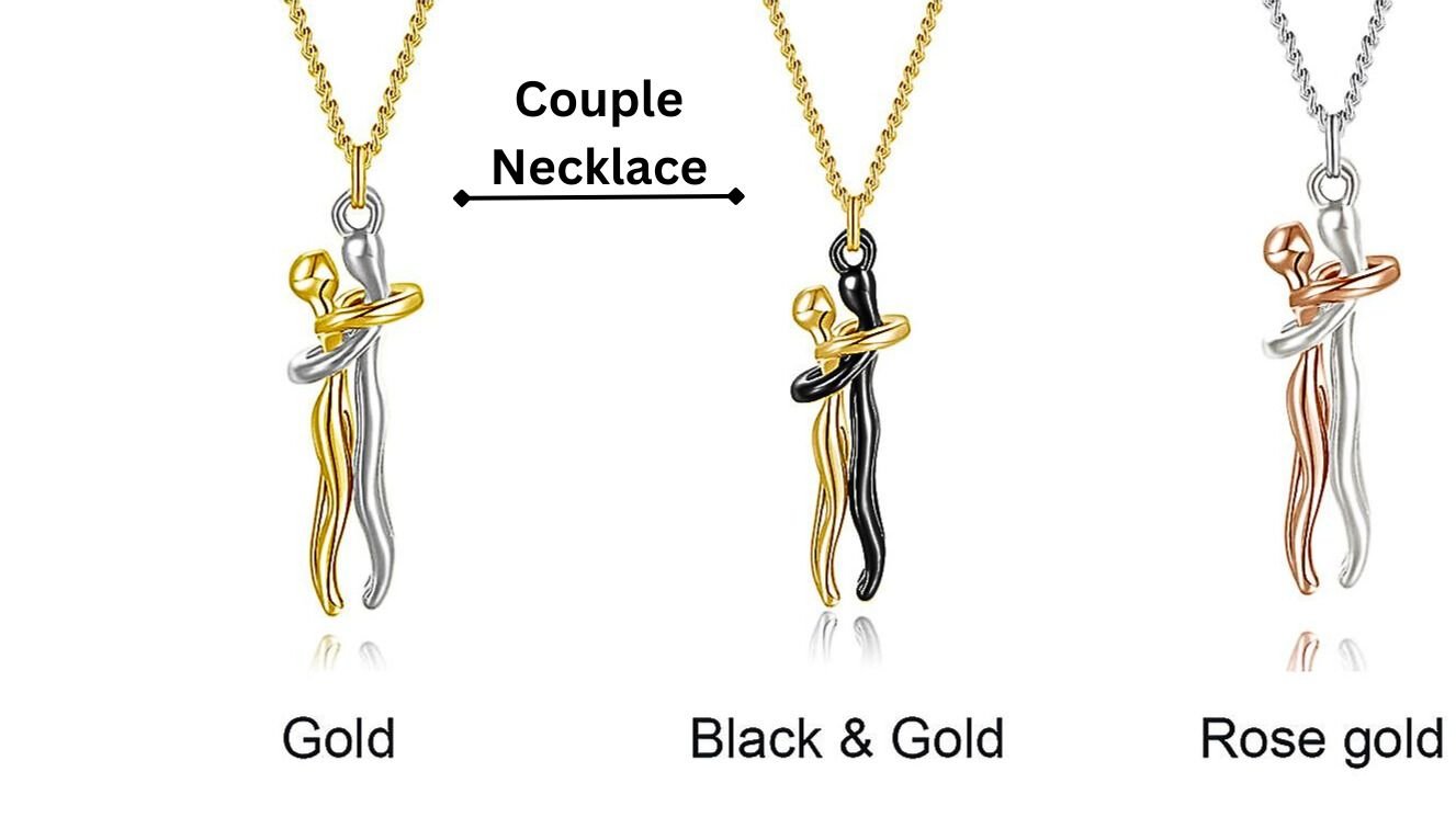 The Perfect Gift: Love Style Hug Necklace Unisex Men-Women Couple Necklace